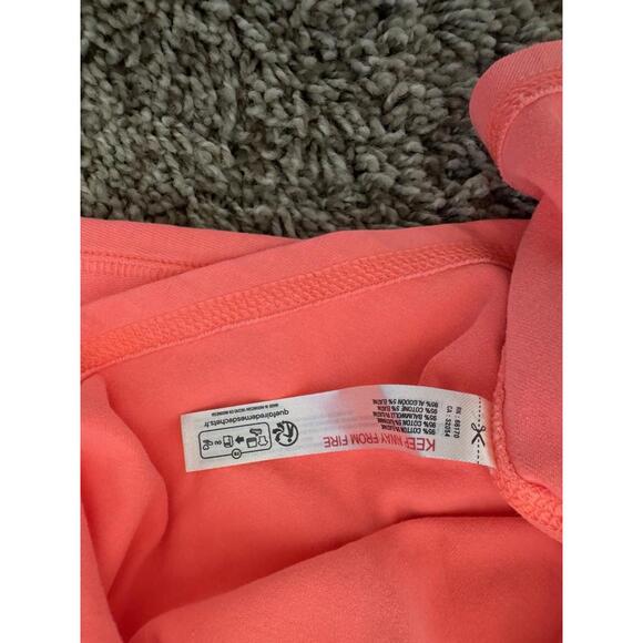 FREE  PEOPLE Play Nice Layer Pullover Women's Size S Neon Coral NEW - Picture 10 of 10